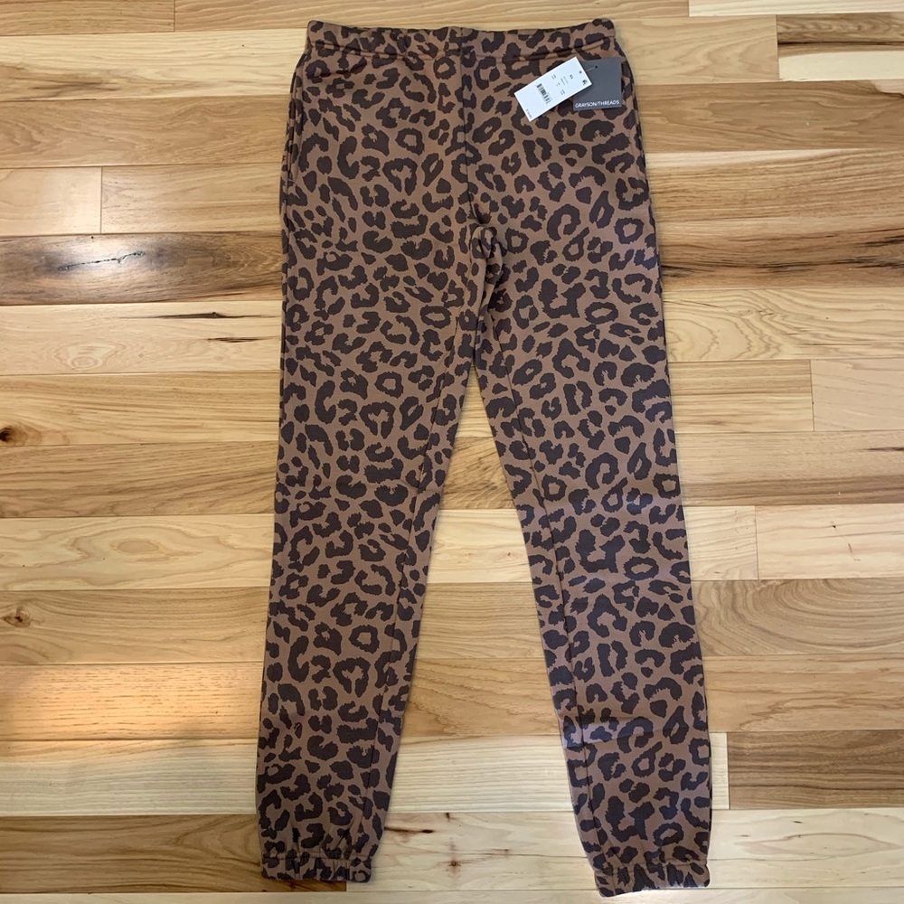 Leopard Jogger Style Sweatpants